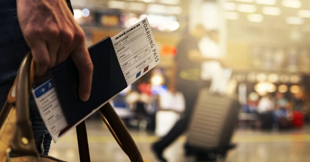 boarding a plane without a document