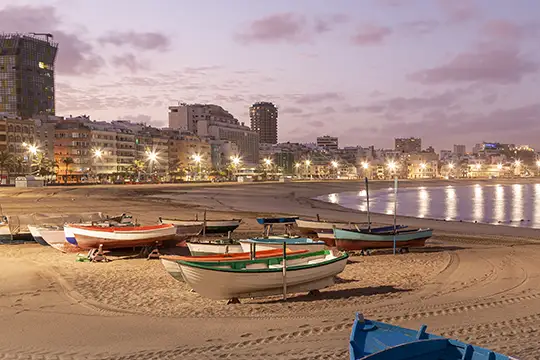 Playa de Las Canteras in Gran Canaria