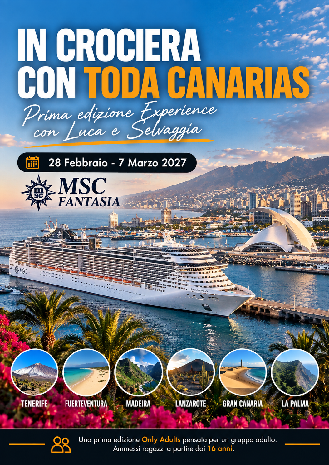 Cruising with Toda Canarias - February 28 - March 7, 2027